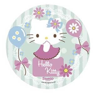 Anglesit Brands HELLO KITTY CAKE TOPPER 21 CM EDIBLE WAFER/RICE PAPER III. CUP CAKE TOPPERS BIRTHDAY PARTY KIDS WEDDING DECORATION