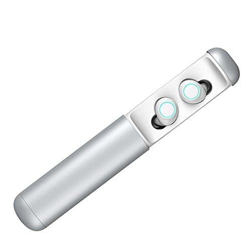 BLUEHUAF Wireless Bluetooth Headset Bluetooth 4.2 Touch Mini Ultra-Small Binaural Sports Running Ear In-Ear Earphones Waterproof And Dustproof,White