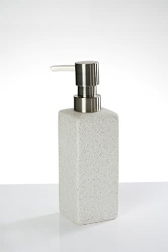Soap Dispenser Ceramic White rau 5.5 x 5.5 (Such As Sandstone), 18.5 cm High