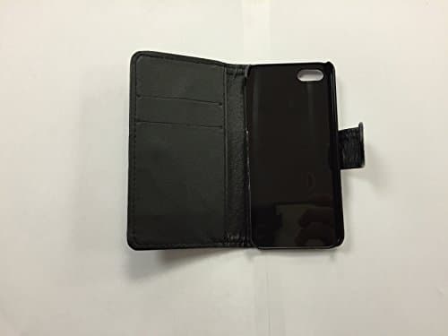 Apple iPhone 5 5s Black PU Leather Wallet Case with Credit Card Slots plus Free Screen Protector and Polishing Cloth by T2T Accessories™