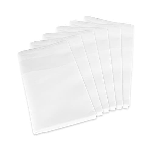 Fabric Bath Towel, Pure White, 6 Piece