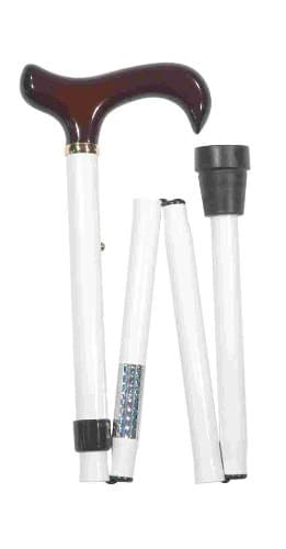 Folding Stick 82-92cm White Reflective