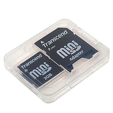 Stars 2GB MiniSD Memory Card and Adapter