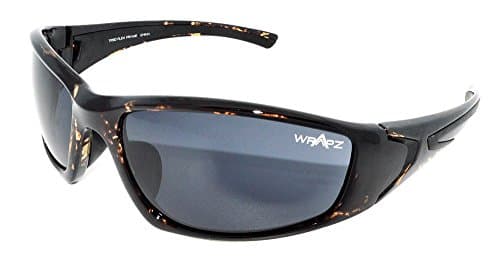 WrApz Streamline Brown Demi TR90 Flex Frame / Smoke Mirror 100% UV400 Protection Sunglasses