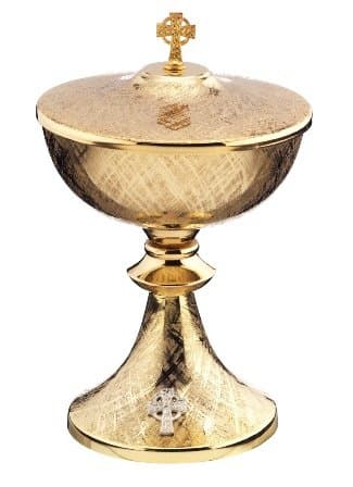 Ciborium, gilt height 23cm