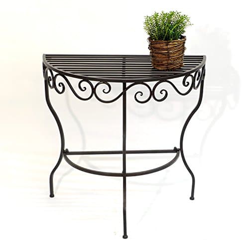 Table Console table "Cadice" 19042 Side table made from metal 70cm Flower table