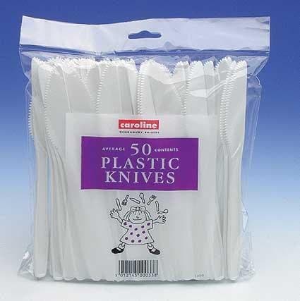 Plastic Knives White