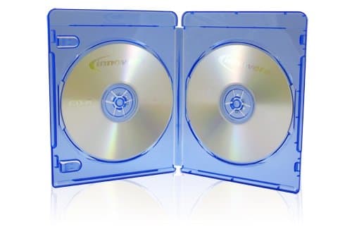 Media Replication Blu-Ray 11mm Storage Cases for Double (2) Disc With Logo (Pack of 50)
