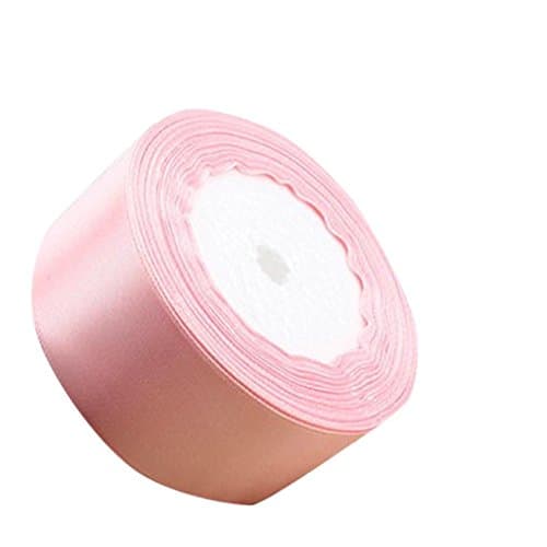 4CM Grosgrain Ribbon in Solid Colours SOMESUN Cuts Gift Packaging Silk Ribbon (Pink)