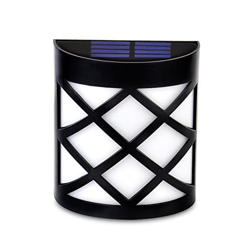Solar Wall Light,Abura Wireless Waterproof Sensor Lighting Classical Design Wall Mounted Light Sensor Lamp for House Outdoor Landscape Garden