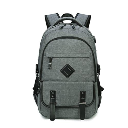 Business Laptop Backpack, USB Computer Backpacks charging port fits under 14 inch laptop &amp; tablets (011)