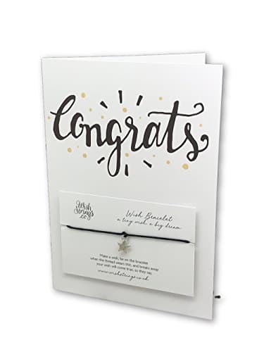 Wishstrings Greeting Card With Bracelet - Congrats