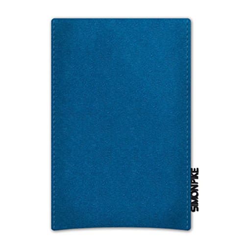 Simon Pike Boston Basic Wool Felt Mobile Phone Case for Huawei Ascend P7 Mini Petrol Blue