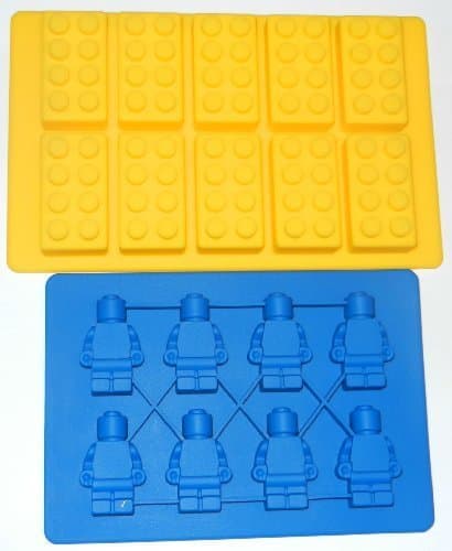 Prinksun Building Bricks and Minifigure Ice Cube Tray or Candy Mold --for Lego lovers