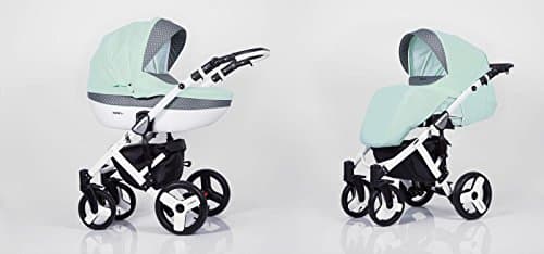 Stroller 3 in 1, Various Colours To Choose From, Comfortable Chair, Seat + Umbrella on offer Aquamarine Green