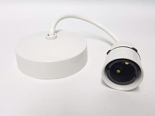 Electrical Plug Wall Switches &amp; Sockets Faceplate + Usb Charging Ports White. (6" Ceilling Pedant with Holder)