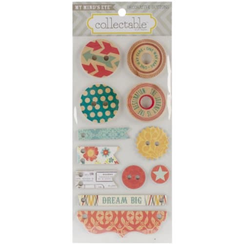 Notable My Minds Eye Wonder Decorative Buttons