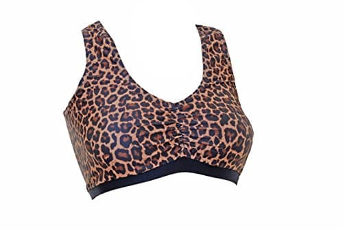 Pole Dynamix Pole Dancing Top. Leopard Top With a Deep Rouch Front and Racer Back (Top #1)