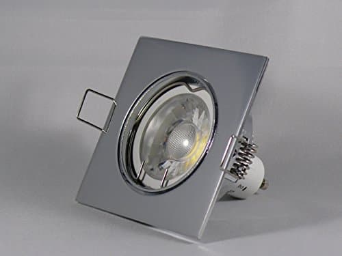 Saturn Chrome Flush-Mount Light 3 Watt 280 Lumen cold white COB LED 230 V/GU10 – Set of 6 Modern 6 Watt