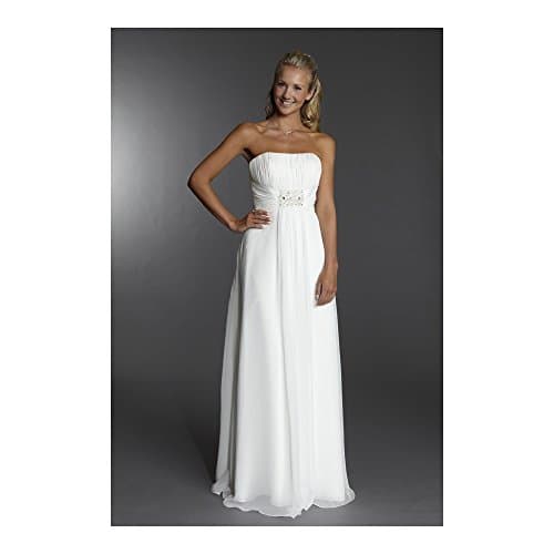 Libby Ivory Strapless Wedding Dress