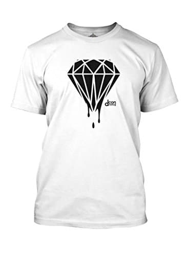Dripping Diamond T Shirt White Small