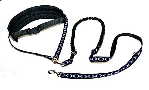 Waist Belt with Pull Cord With Integrated Pull Damper for Jogging CANI Cross, Dogtrekking Joring