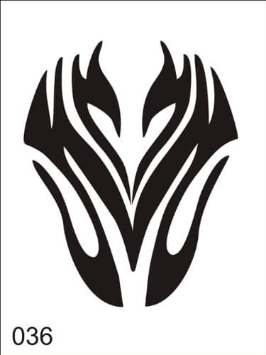 Airbrush tattoo stencil V036