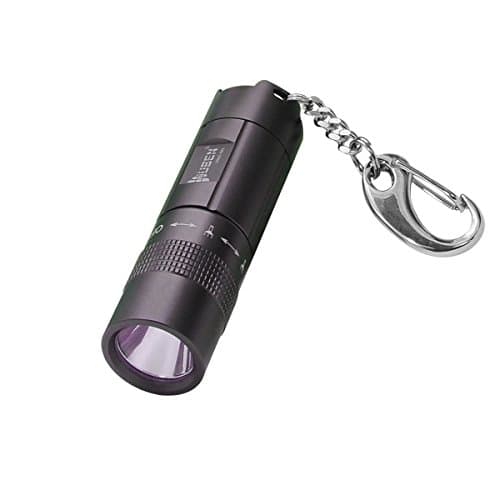 Mini LED Keychain Flashlight,OBOSOE Chargeable Adjustable Small Tactical Flashlight Torch Handheld Light - Portable Water Resistant &amp; Shock Resistant - Ideal for Outdoors Home Emergency or Gift-Giving Batteries Included (1 pack)
