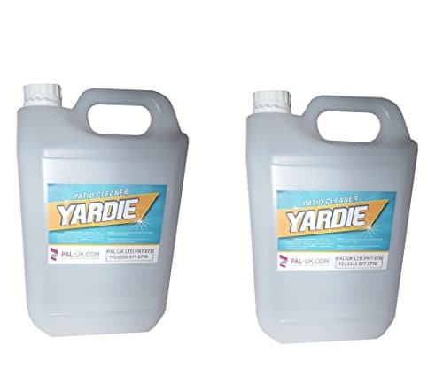 Yardie Mould Algae Moss Killer Remover Bricks Decking Paths Fencing - Cleans bricks, quarry tiles, patio bricks, tiles, concrete floors and other masonry surfaces (2 x 5L)