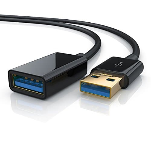 CSL-Computer Primewire - 1 m USB 3.0 extension cable - USB extension cord, USB extension - USB 3.0 A female to USB 3.0 A male A male to A female - up to 5 Gbit s - double shielded - black