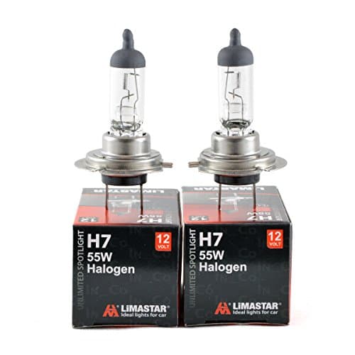 2 H7 55 W 12Volt Clear Halogen Light Bulbs for LAND ROVER DISCOVERY III (TAA), Range Rover III (LM), Range Rover Sport (LS)