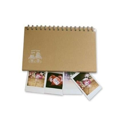 YIYO 60 Pockets 3 Inches Loveable Frame Pattern Desktop Spiral Bound Fuji Instax Photo Mini Album Book Easel for Fuji Instant Mini 7S 8 25 50S 90 Films Camera - Frame