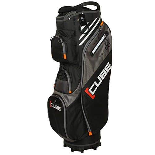 "NEW 2017" SKYMAX CUBE 14 WAY DIVIDER GOLF CART TROLLEY BAG / ALL COLOURS (Black/Charcoal)