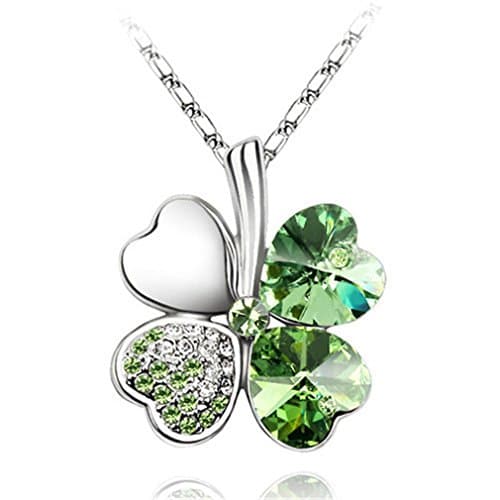 Austrian crystal necklace clovers style collar bone chain