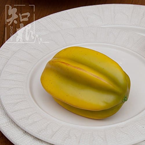 THWS Emulation fruit fake fruit model teaching home decorations ,carambola Toys