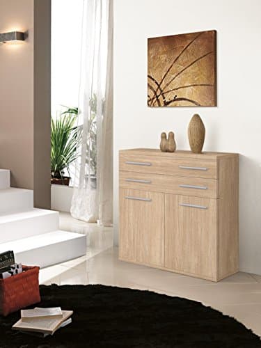 Line Annabella Two Doors and Two Drawer Console Table, with a Shelf.