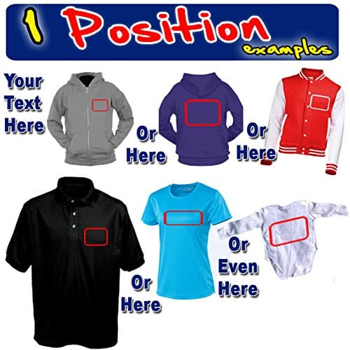 123t - Personalisation ONLY - (Does not include actual Garment) - Your Custom Text