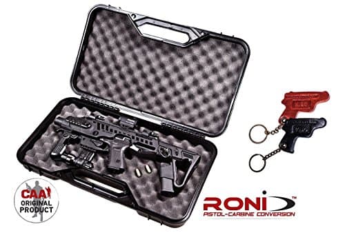 ROCASE-PDW CAA Tactical Case for RONI-PDW + KIRO Leather Keychain