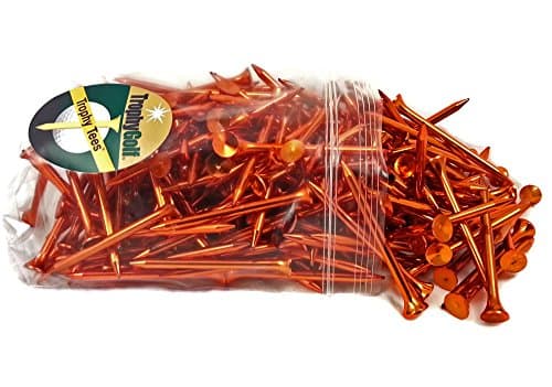 TROPHY GOLF 200 Bulk Shiny Tees, Copper