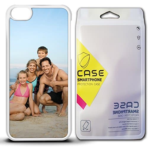 PERSONALISED iPhone 5c Photo Case Cover Custom Printed - White Plastic