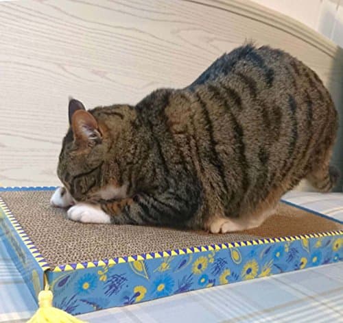 Ockerly Large Widened Wool Cat Cat Cat Cat Scratch Corrugated Tease Toy Classic Affordable Plate Cat Scratch Board ( Size : 47x25x4.7 cm )