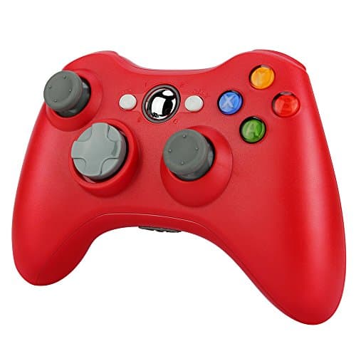 Xbox 360 wireless controller,Uniway XC02 XBOX Wireless Controller 2.4 GHZ PC Gamepad For Windows/XP System-Red