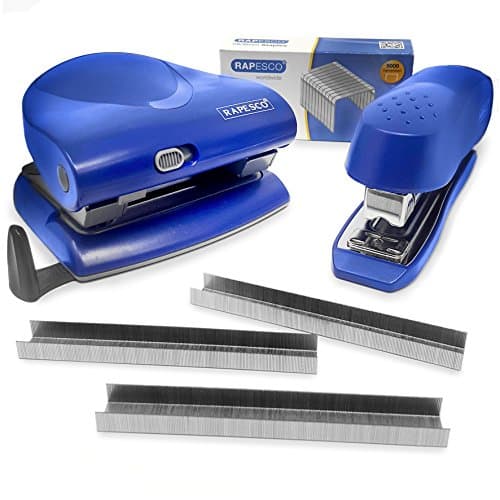 Rapesco Stapler Set with Luna Stapler, P-830 Hole Punch and 5,000 26/8mm Staples