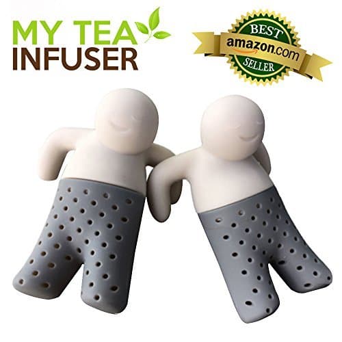 My Tea Infuser -- the Most Innovative Design with Efficient Filter and Infuser | Premium Food Grade Silicone | Microwave Friendly | Long Lasting and Anti Damage | Adaptive to Loose Tea Leaves/bags | Set of 2 | 811