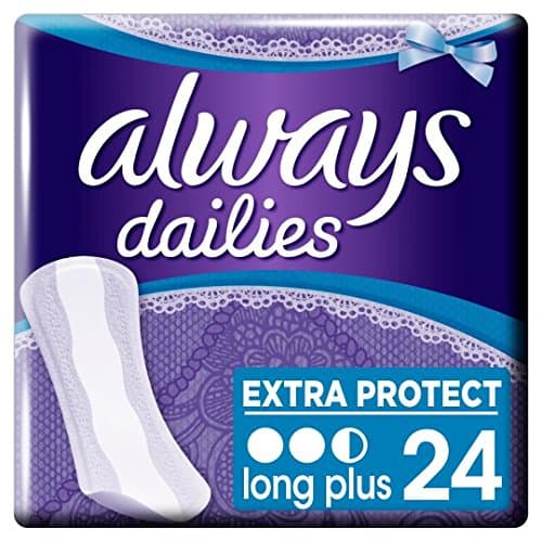 Always Dailies Extra Protect Long Plus Panty Liners 24 Pack
