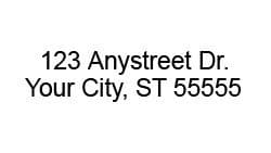 2 Line Self-Inking Return Address Stamp
