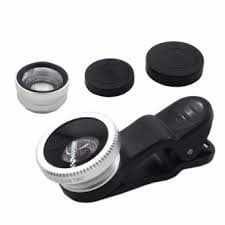 LG G6 Silver Universal 3 in 1 Camera Lens Kit - Micro, Wide Angle and Fish Eye