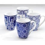 Symphony4 Pieces Elegant Greco Mug Set, White, 300 ml