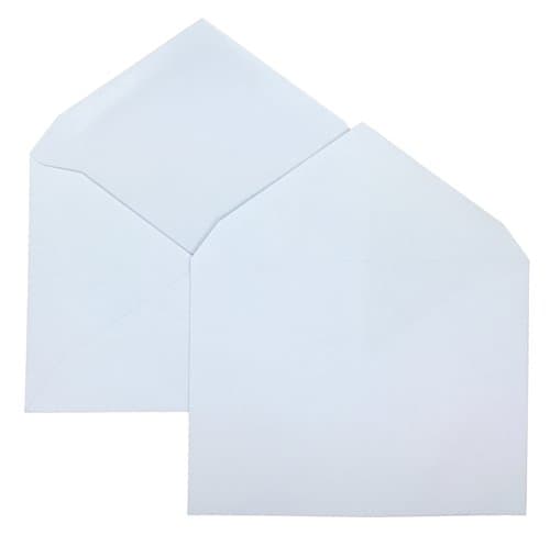 1,000 4 3/8 x 5 3/4 White Paper A2 Invitation Envelopes/w Gummed Closure