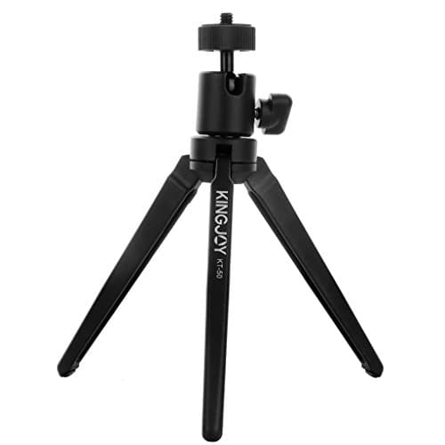 Tabletop Mini Tripod Portable with Swivel Ball Head Solid Aluminum for Digital Camera Spotting Scope Camcorder KINGJOY